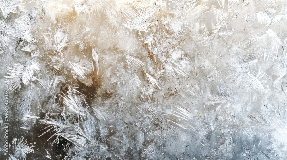 Frosted glass texture with delicate ice crystal patterns Frosted glass texture with delicate ice crystal patterns
