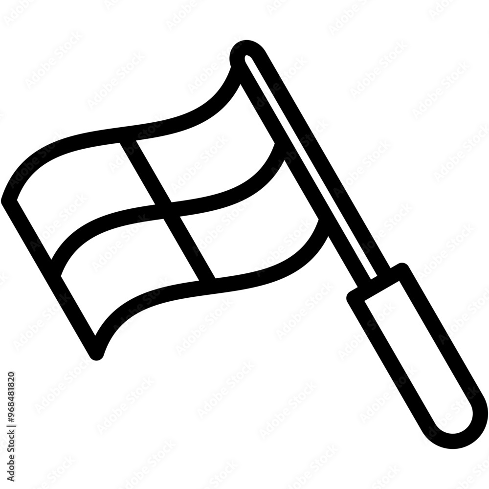 Referee Flag Icon Referee Flag Icon