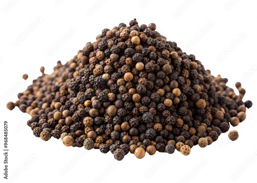 black pepper on white background black pepper on white background
