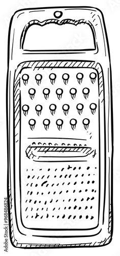 iron grater handdrawn illustration