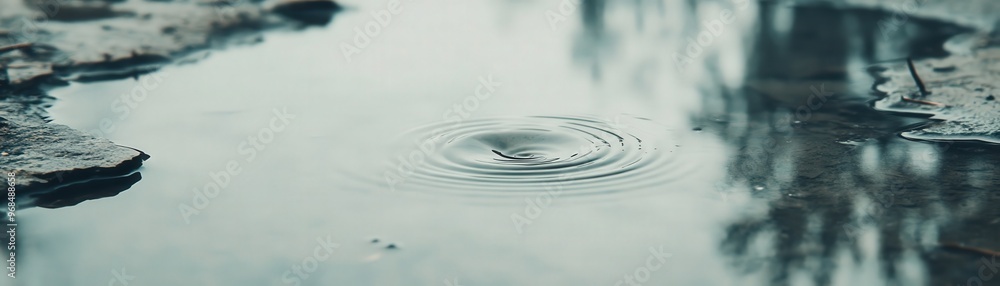 A tranquil water surface with ripples, reflecting nature's beauty. Perfect for illustrating calmness and serenity in nature. A tranquil water surface with ripples, reflecting nature's beauty. Perfect for illustrating calmness and serenity in nature.