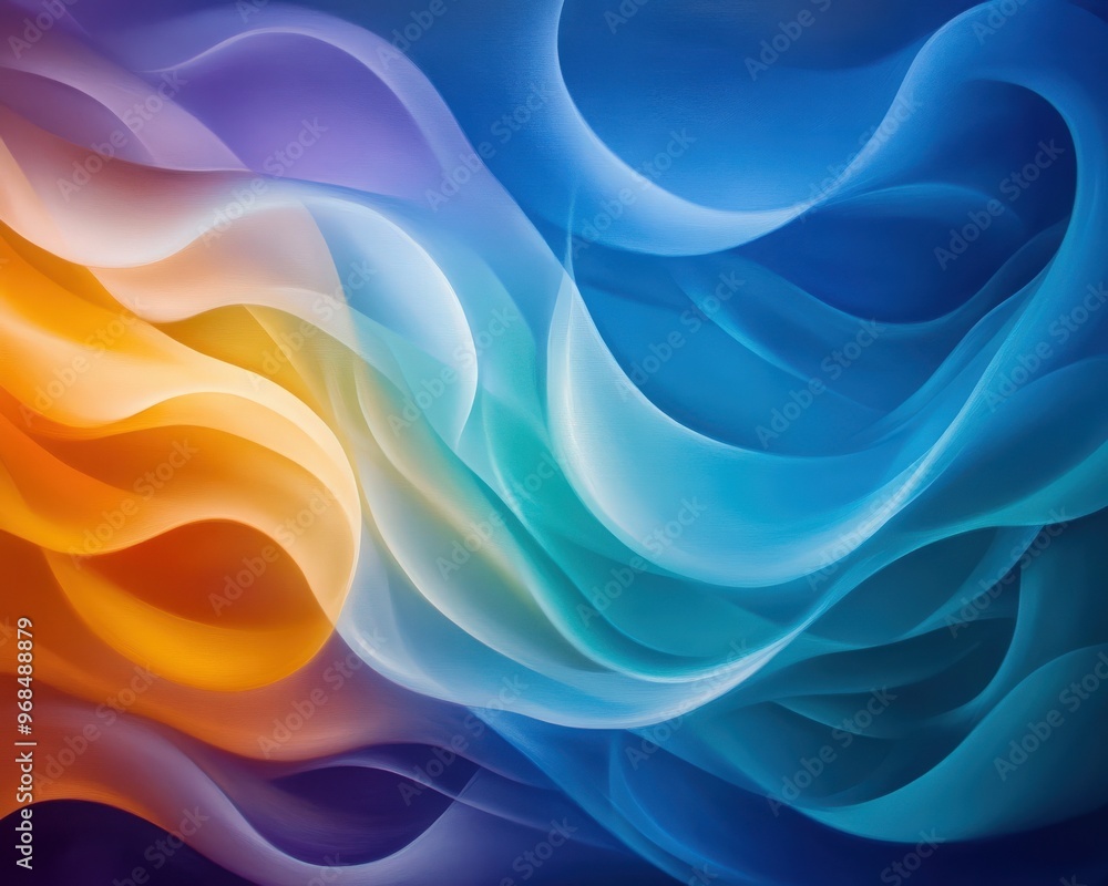 Obraz premium A vibrant, swirling abstract background featuring waves of color blending seamlessly for a visually stunning effect.