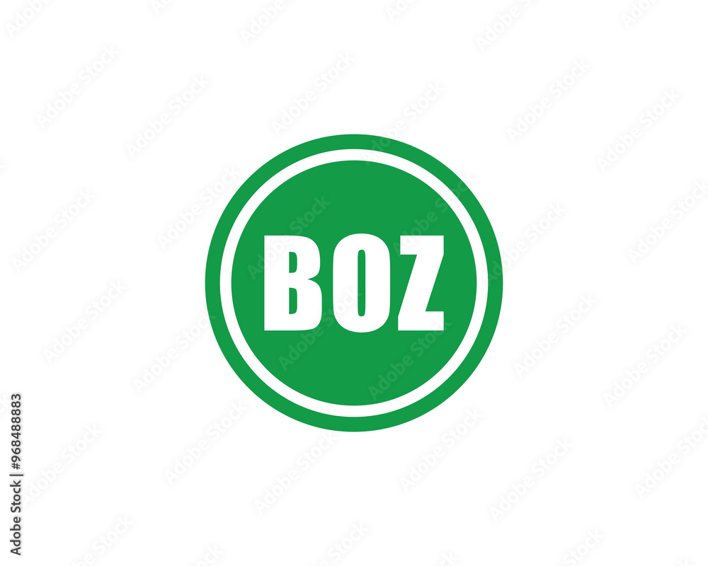 BOZ logo design vector template. BOZ BOZ logo design vector template. BOZ