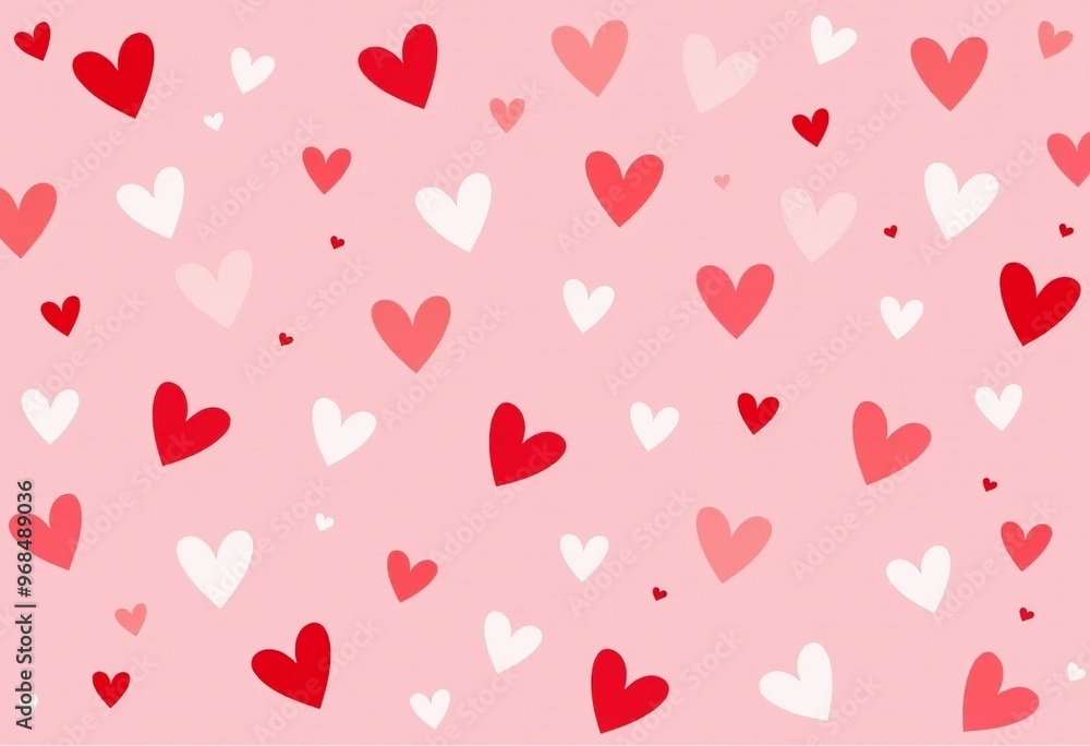 Heart Pattern Vector: Seamless Design for Fabric and Paper Heart Pattern Vector: Seamless Design for Fabric and Paper