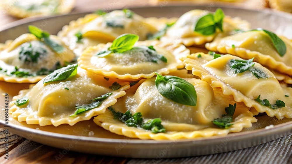 dinner, pasta, stuffed, traditional, fresh, plate, food, lunch, gourmet, cheese, delicious, recipe, Italian cuisine, macro, Fresh homemade ravioli stuffed with cheese and spinach Macro dinner, pasta, stuffed, traditional, fresh, plate, food, lunch, gourmet, cheese, delicious, recipe, Italian cuisine, macro, Fresh homemade ravioli stuffed with cheese and spinach Macro