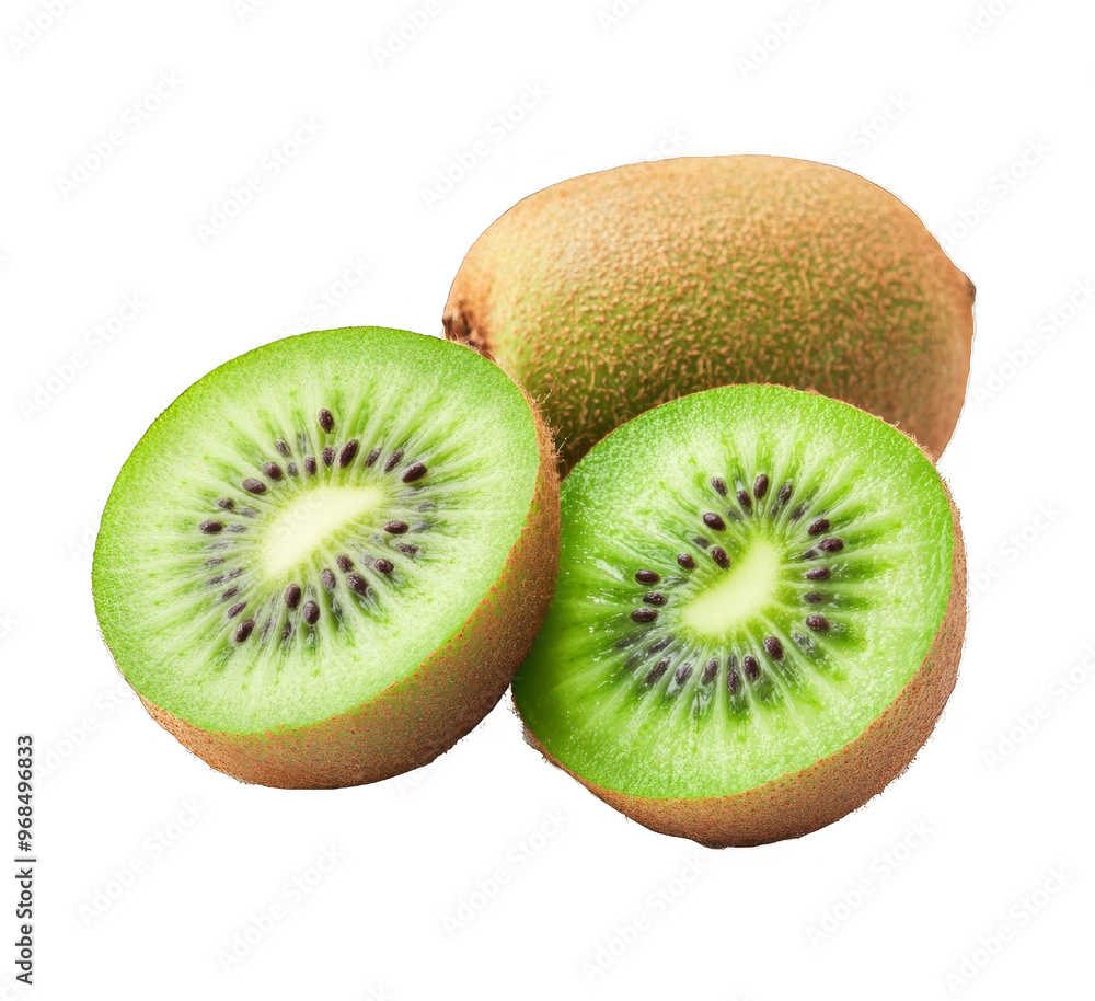 Fototapeta premium kiwi fruit isolated on white background