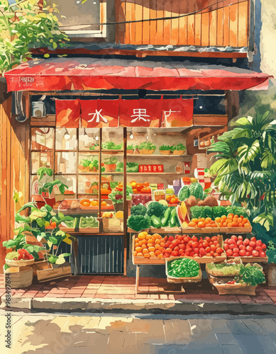 Fresh Produce Market Display