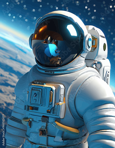 Space Suit with Advanced Life Support System