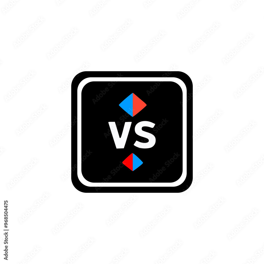 versus sticker fight duel vector illustration template design versus sticker fight duel vector illustration template design