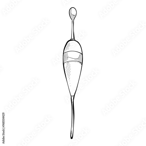 fishing float handdrawn illustration