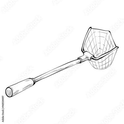 fishing net handdrawn illustration