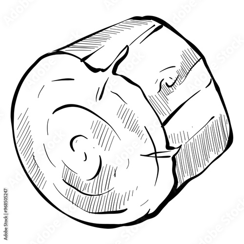 wood handdrawn illustration