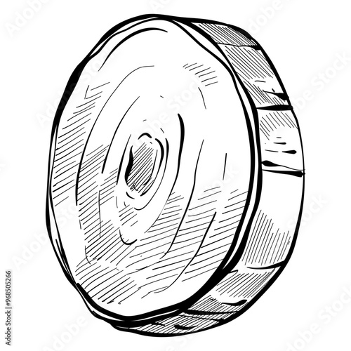 wood handdrawn illustration