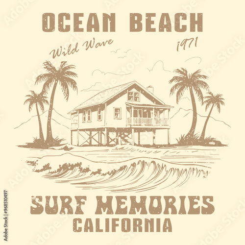 long beach california summer time, summer beach sunshine vector print design artwork, take me to the sunshine, Beach Paradise Print T-shirt Graphics Design, typography slogan on palm trees background