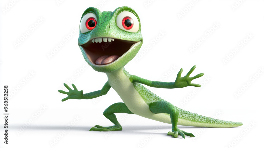 Fototapeta premium Funny Lizard Character.