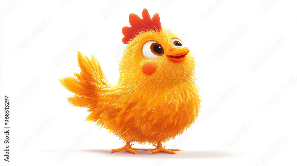 Fototapeta premium Cute Yellow Chick.