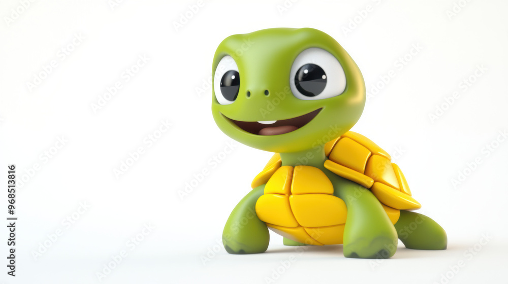 Fototapeta premium Cute Cartoon Turtle.