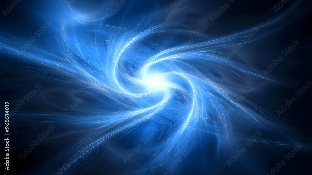 Obraz premium Blue Abstract Light Swirl Background