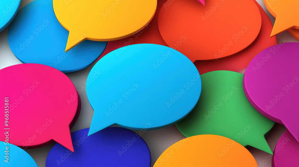 Colorful Speech Bubbles. Colorful Speech Bubbles.