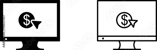 Unique Pay Per Click Vector Icon