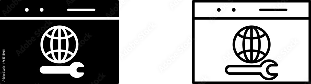 Unique Web Support Vector Icon Unique Web Support Vector Icon