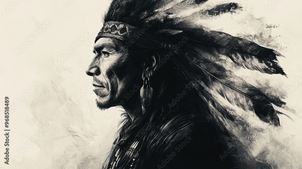 Native American Chief. Native American Chief.