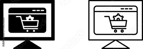 Ecommerce Settings Vector Icon