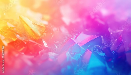 Vibrant and colorful crystal background with a blend of hues, perfect for creative projects and artistic designs.