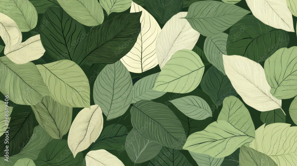 Green Leaf Pattern. Green Leaf Pattern.
