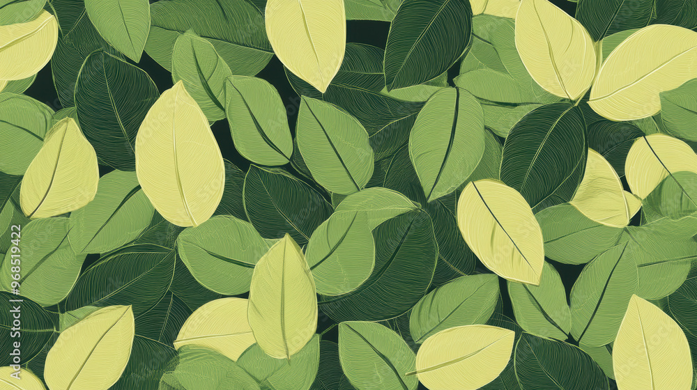 Green Leaf Pattern. Green Leaf Pattern.