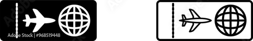 Plane Tickets Vector Icon