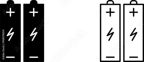 Batteries Vector Icon