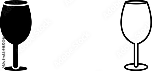 Wine Glass Vector Icon