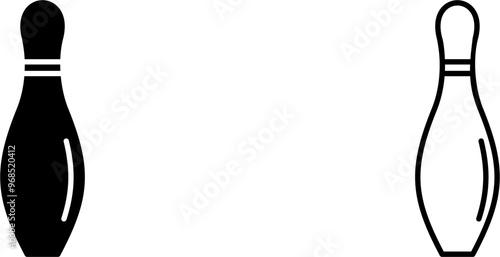 Bowling Pin Vector Icon