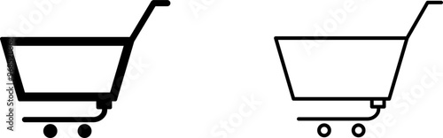 Unique Empty Cart Vector Icon
