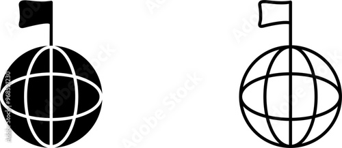 Unique Global Signals Vector Icon