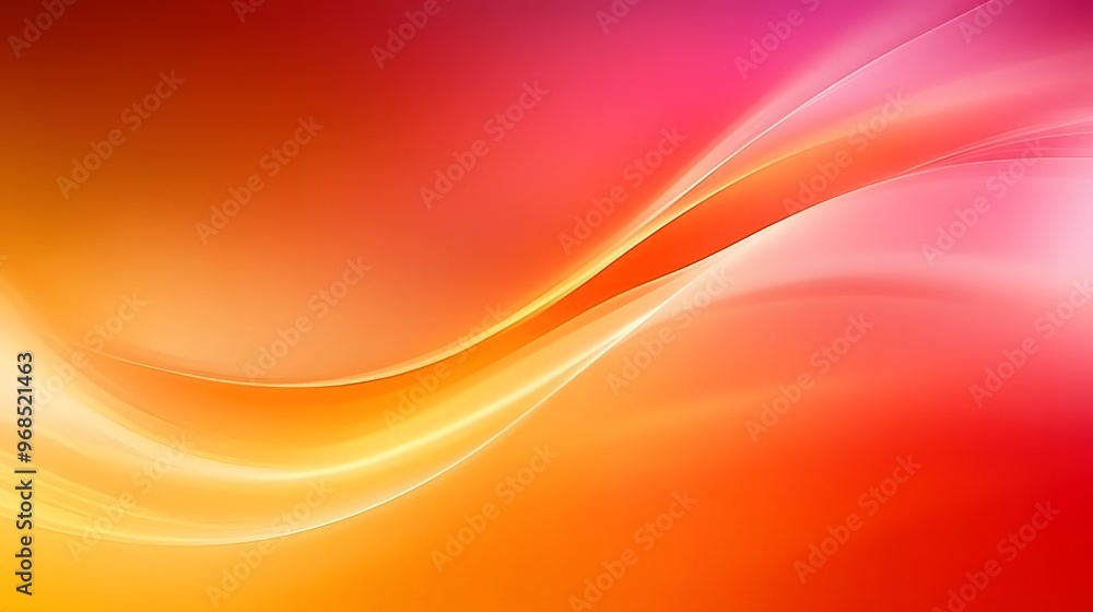 Obraz premium Abstract Orange and Red Swirling Gradient Background