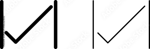 Unique Tick Vector Icon