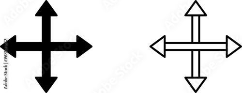 Unique Move Vector Icon