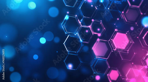 Abstract background with hexagons 