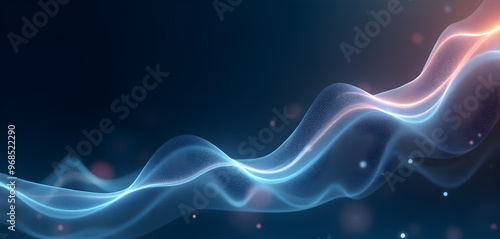 Wallpaper Mural Flowing Financial Data Visualization Symbolizing Business Growth Torontodigital.ca