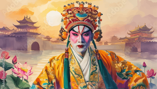 Chinese New Year Celebration: Traditional Costume and Decorations