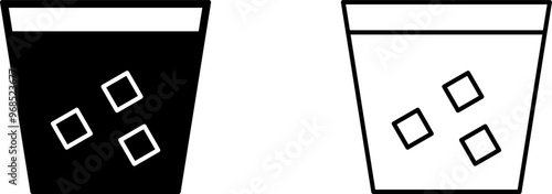 Unique Double Shot Vector Icon