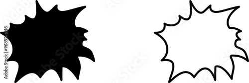 Unique Explosion Vector Icon