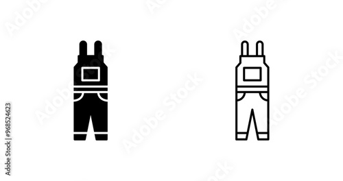 Jumpsuit Vector Icon