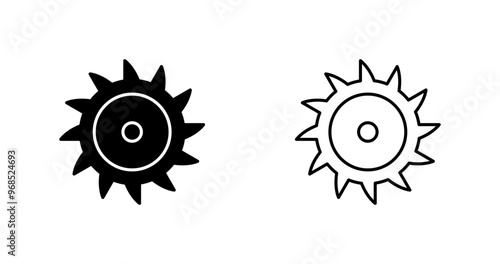 Saw Blade Vector Icon