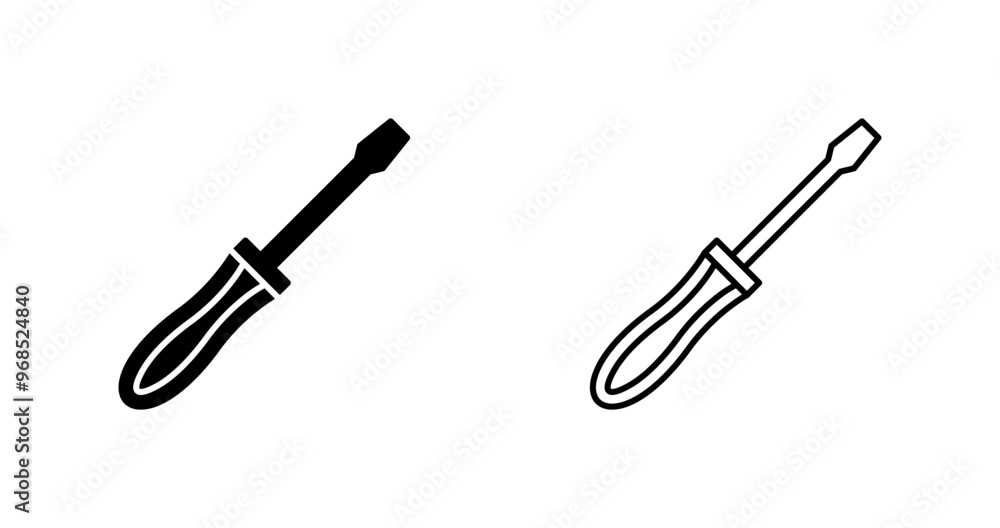 Screwdriver Vector Icon Screwdriver Vector Icon