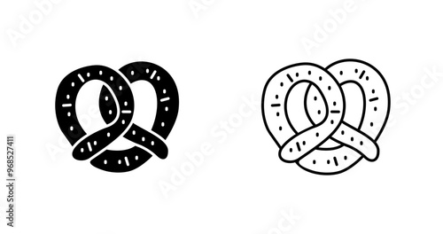 Pretzel Vector Icon