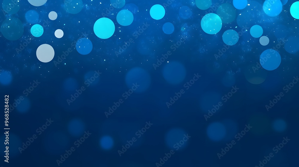 Abstract Blue Bokeh Background with Lights and Glowing Circles Abstract Blue Bokeh Background with Lights and Glowing Circles