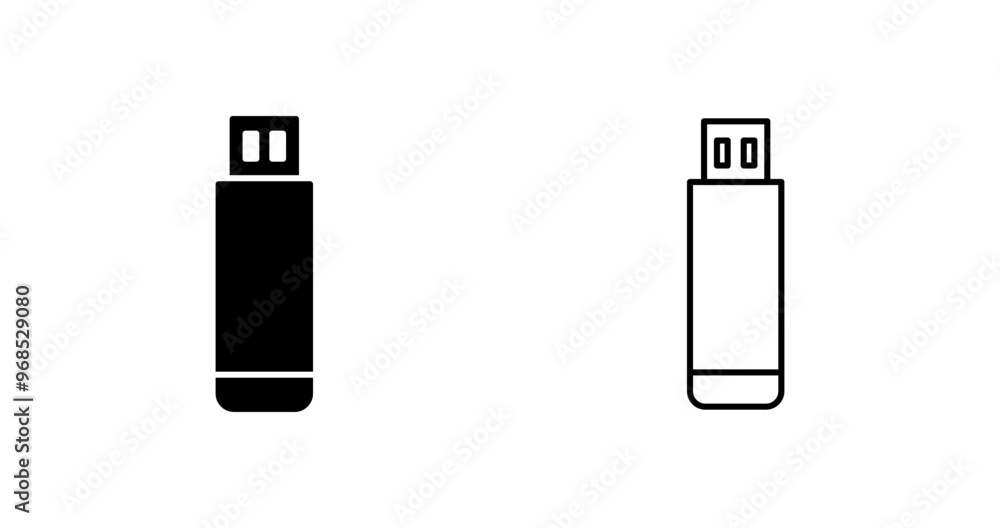 USB Drive Vector Icon USB Drive Vector Icon